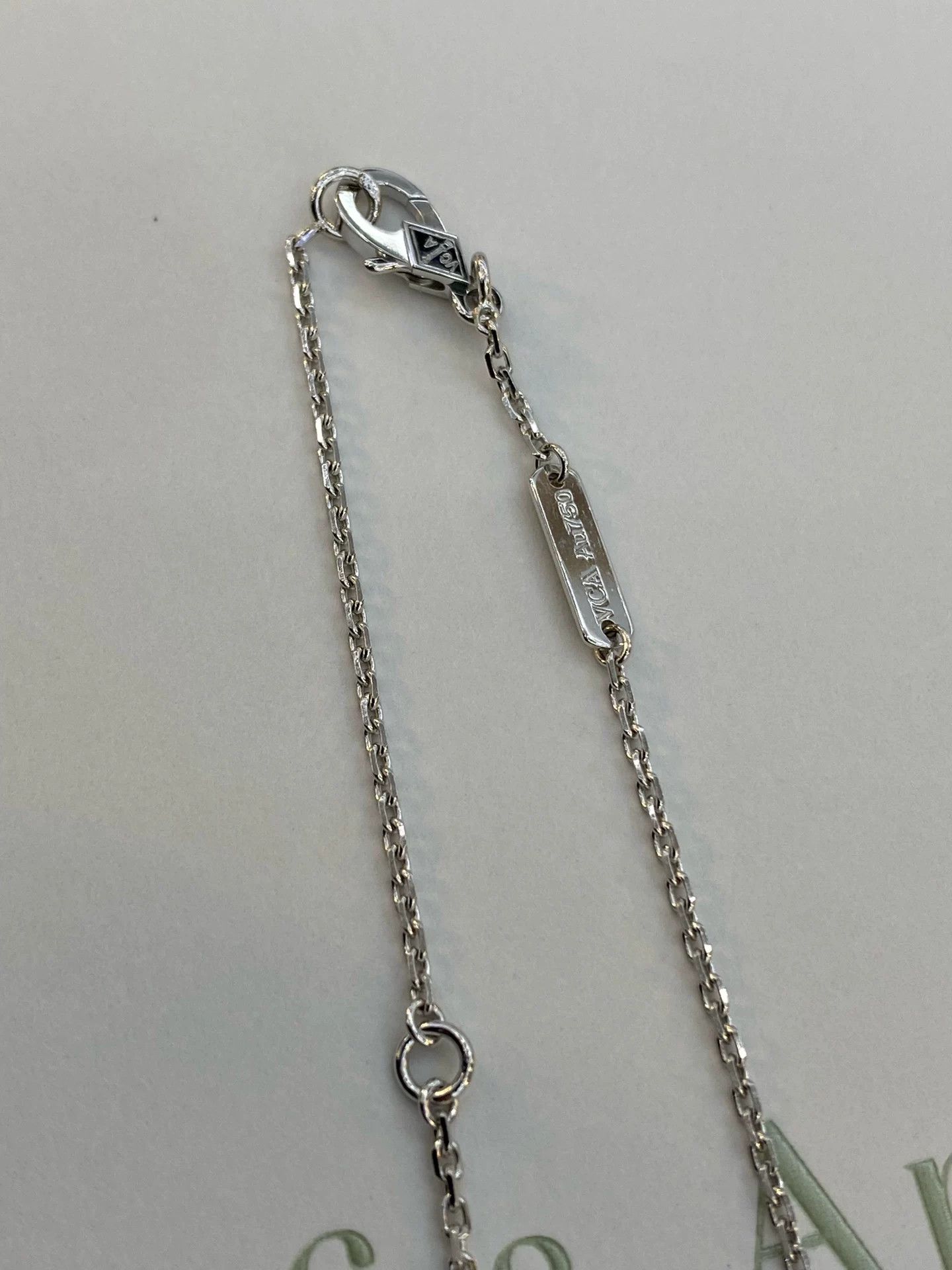 Van Cleef & Arpels Van Cleef Arpels White Gold Clover Necklace Size ONE SIZE - 3 Thumbnail