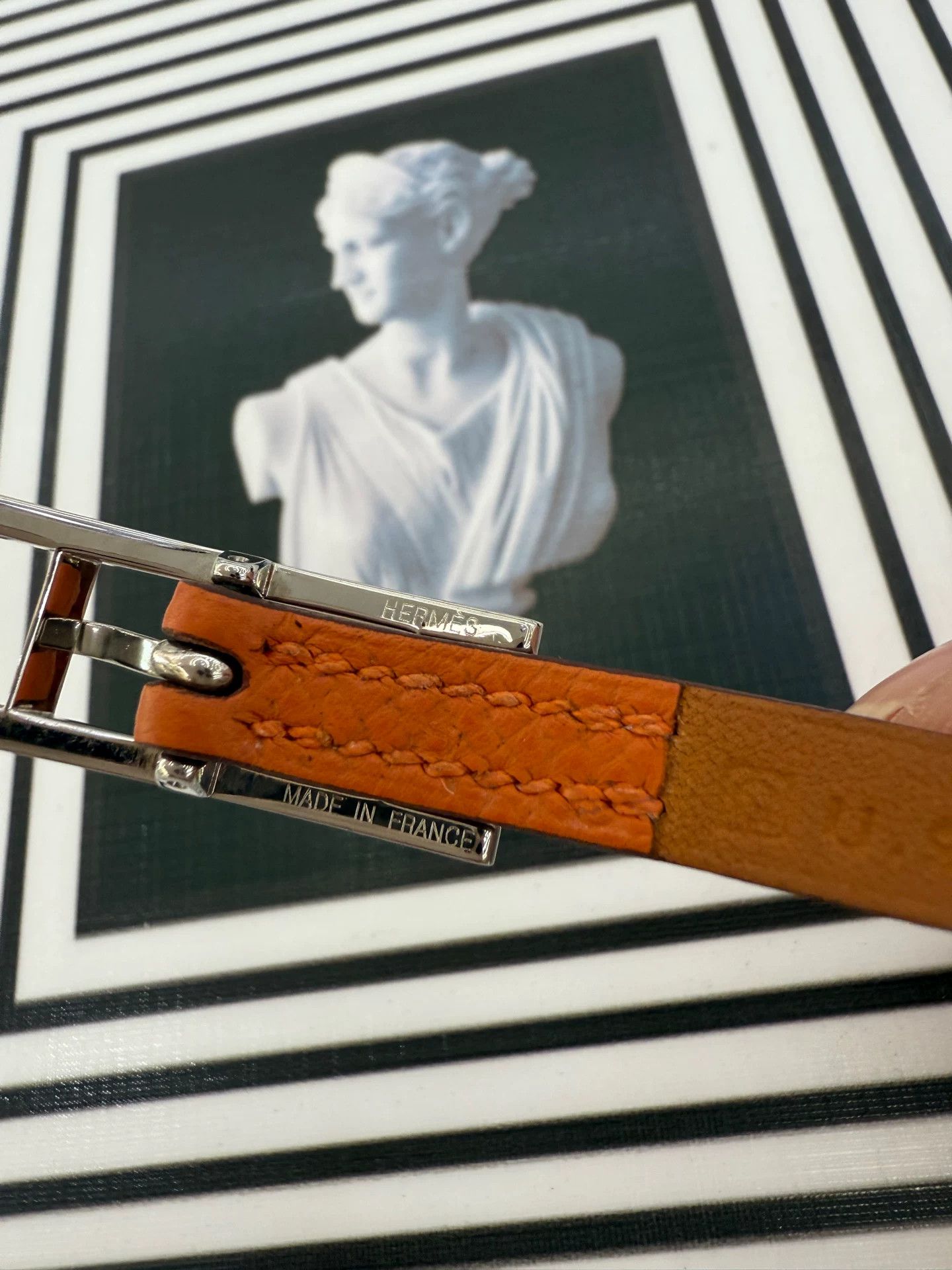 Hermes Hermès Leather Bracelet Necklace Size ONE SIZE - 3 Thumbnail