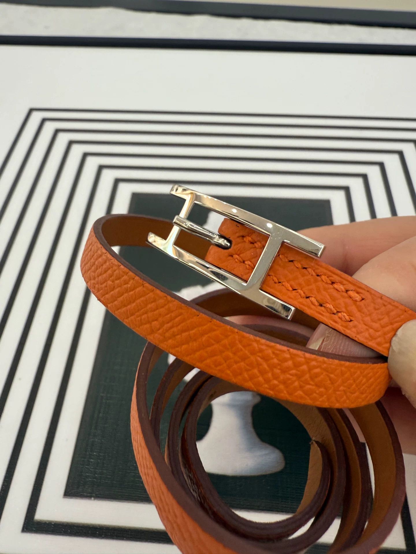 Hermes Hermès Leather Bracelet Necklace Size ONE SIZE - 2 Thumbnail