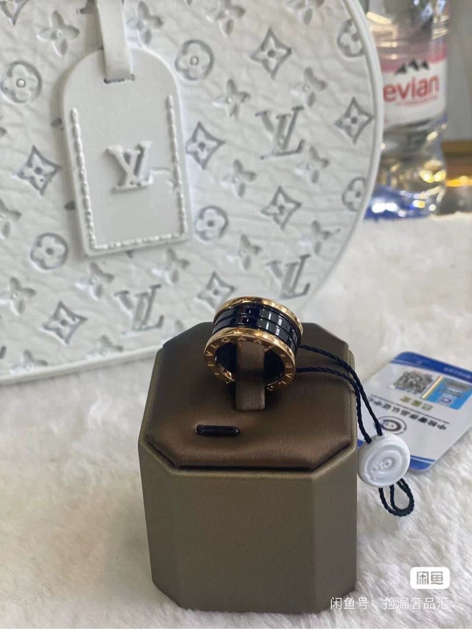 Bvlgari Bvlgari Rose Gold Black Ceramic Ring Size ONE SIZE - 2 Thumbnail