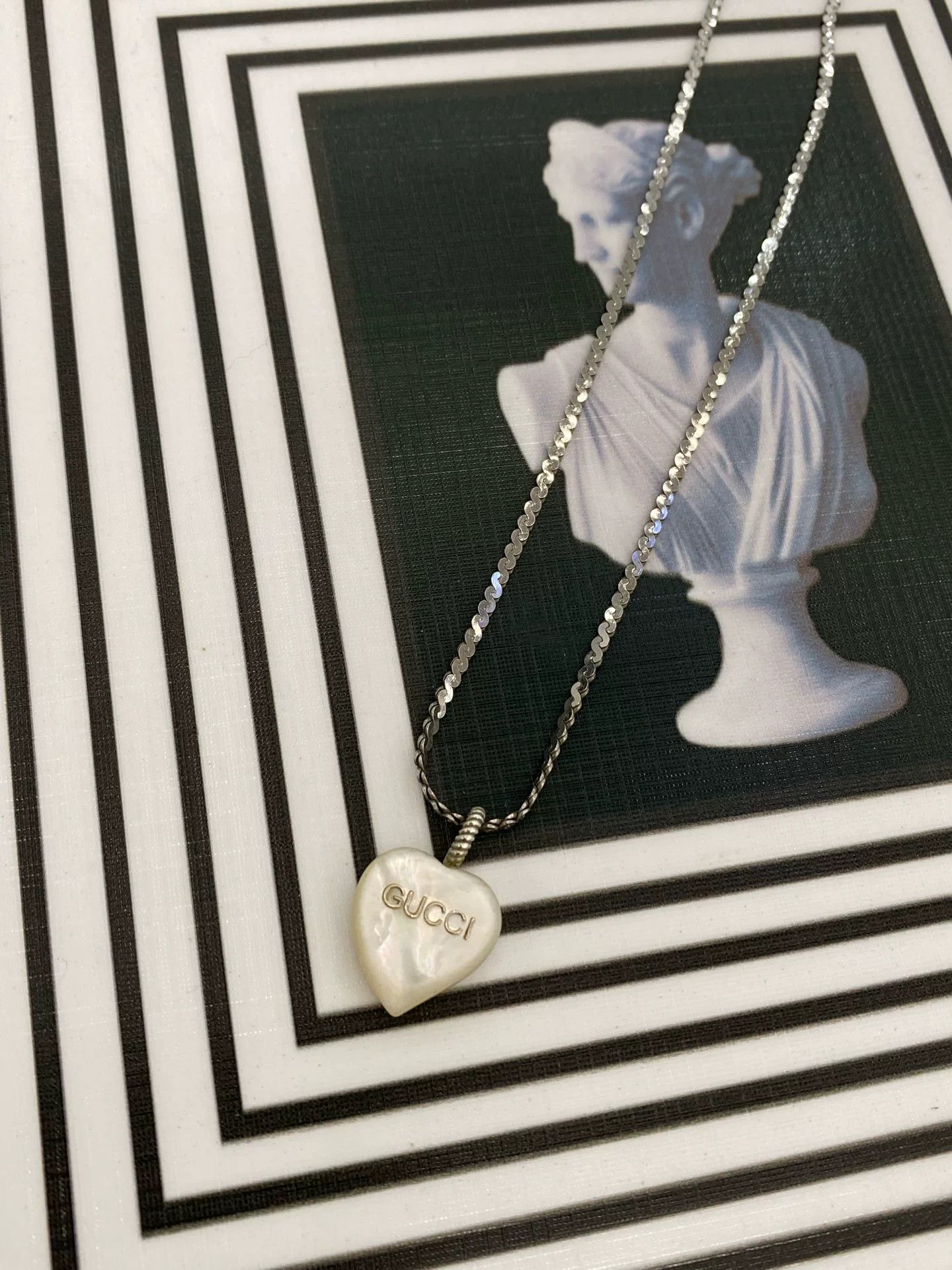 Gucci Gucci Heart Necklace 925 Silver Size ONE SIZE - 4 Thumbnail