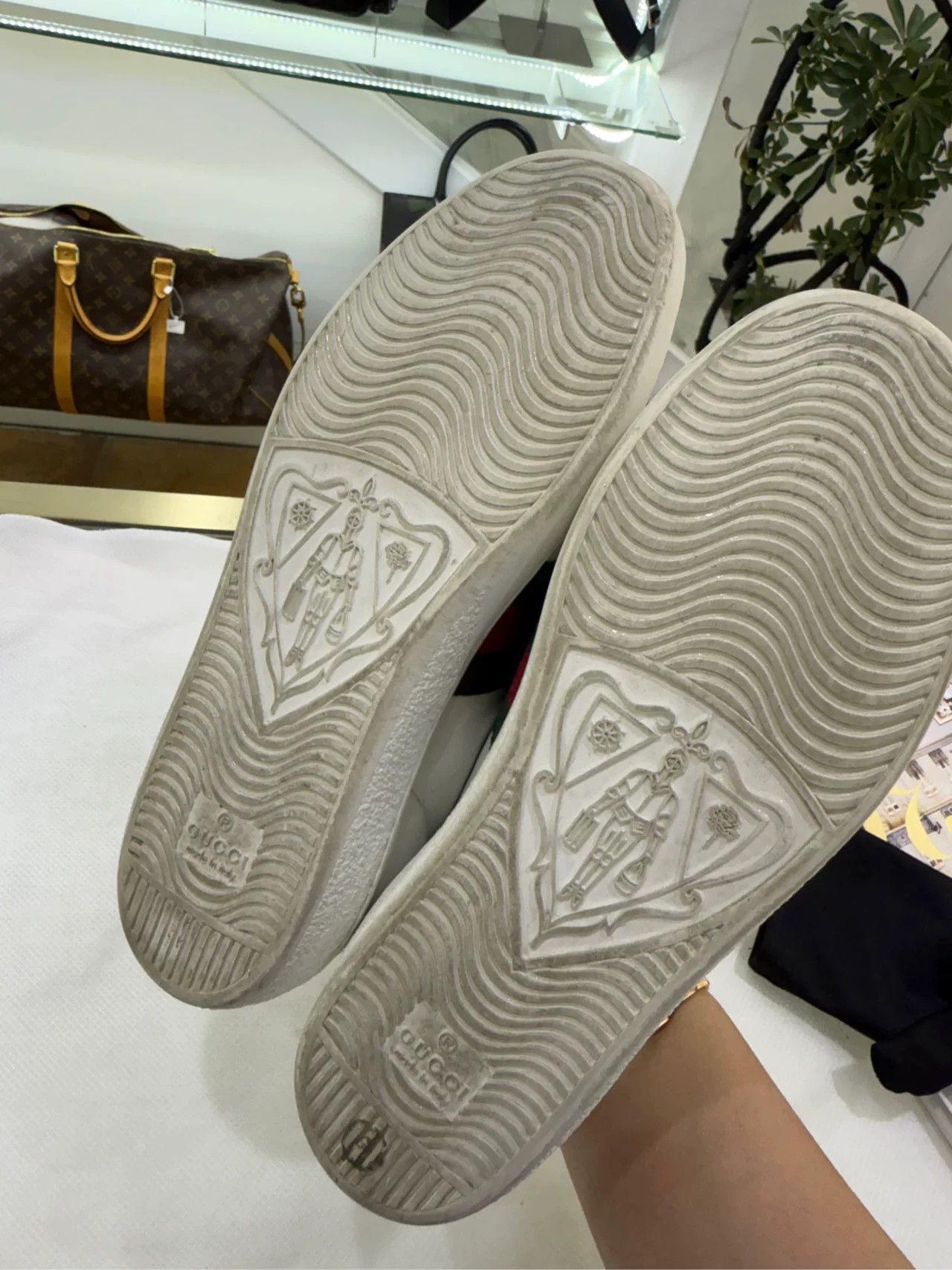Gucci Gucci Classic White Sneakers Size US 5 / IT 35 - 4 Thumbnail