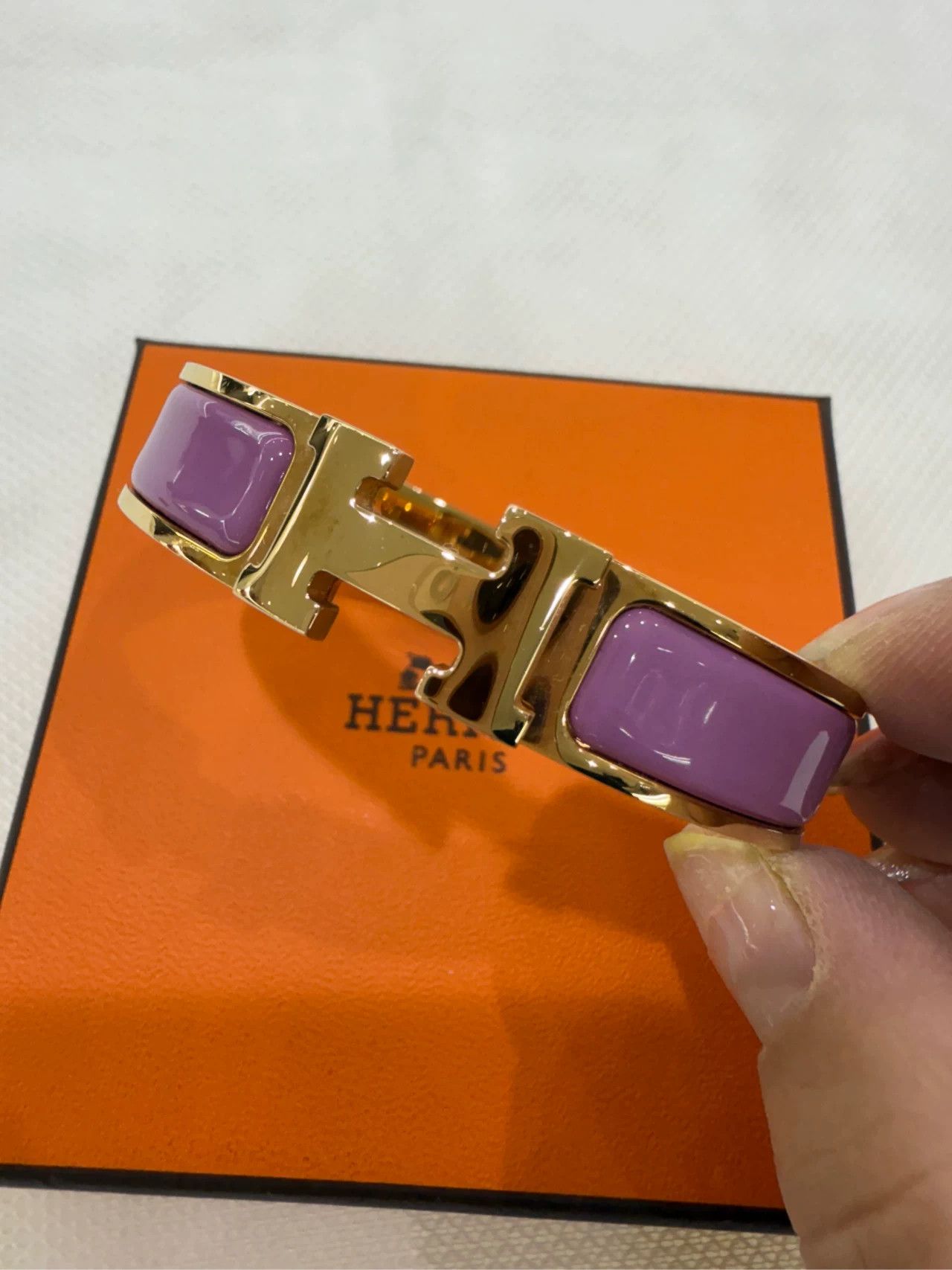 Hermes Hermes H Enamel Bracelet Size ONE SIZE - 4 Thumbnail