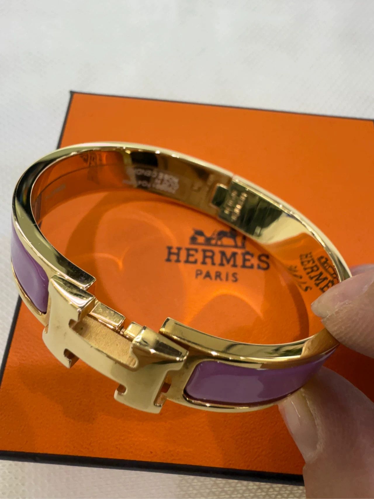 Hermes Hermes H Enamel Bracelet Size ONE SIZE - 5 Thumbnail