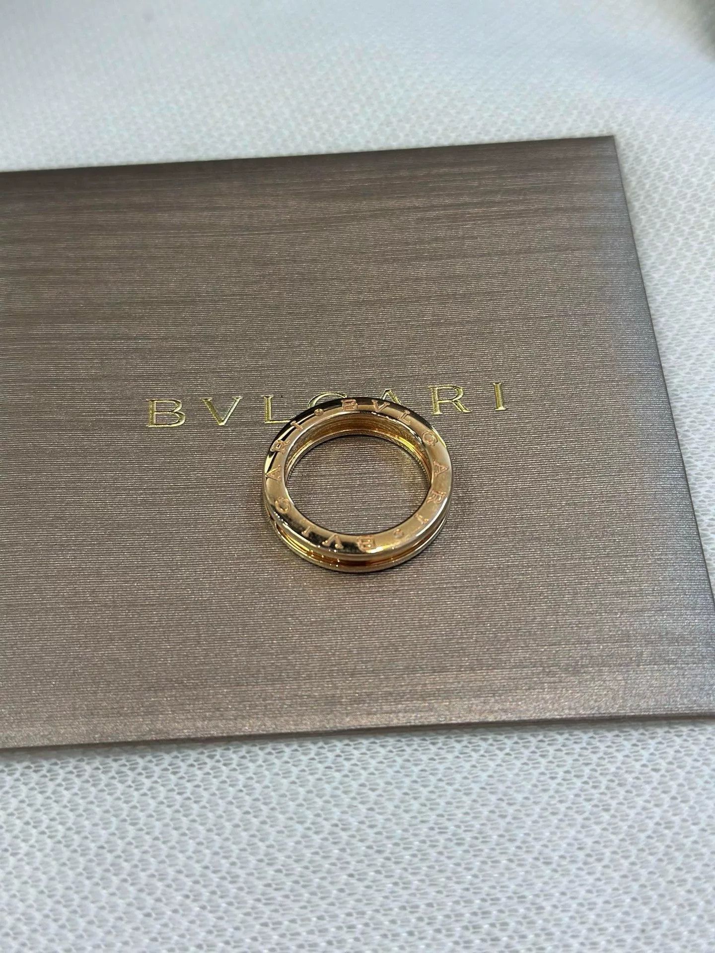 Bvlgari Bulgari B.Zero1 18K Rose Gold Narrow Ring Size ONE SIZE - 3 Thumbnail