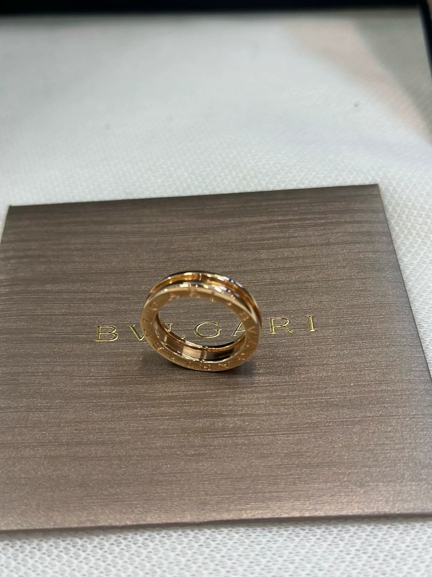 Bvlgari Bulgari B.Zero1 18K Rose Gold Narrow Ring Size ONE SIZE - 4 Thumbnail