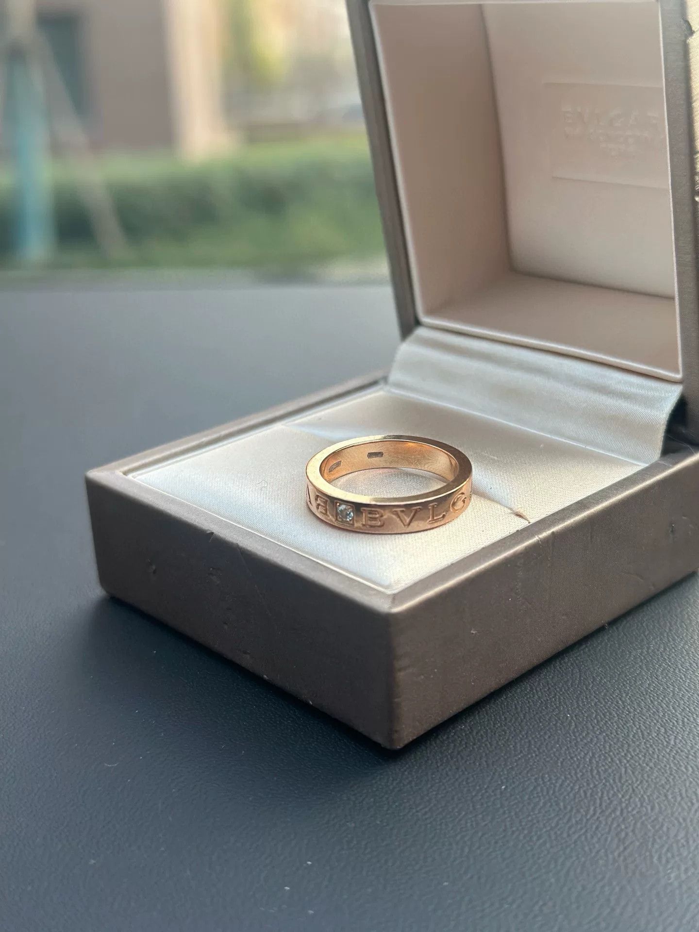 Bvlgari Bvlgari Rose Gold Single Diamond Ring Size ONE SIZE - 4 Thumbnail