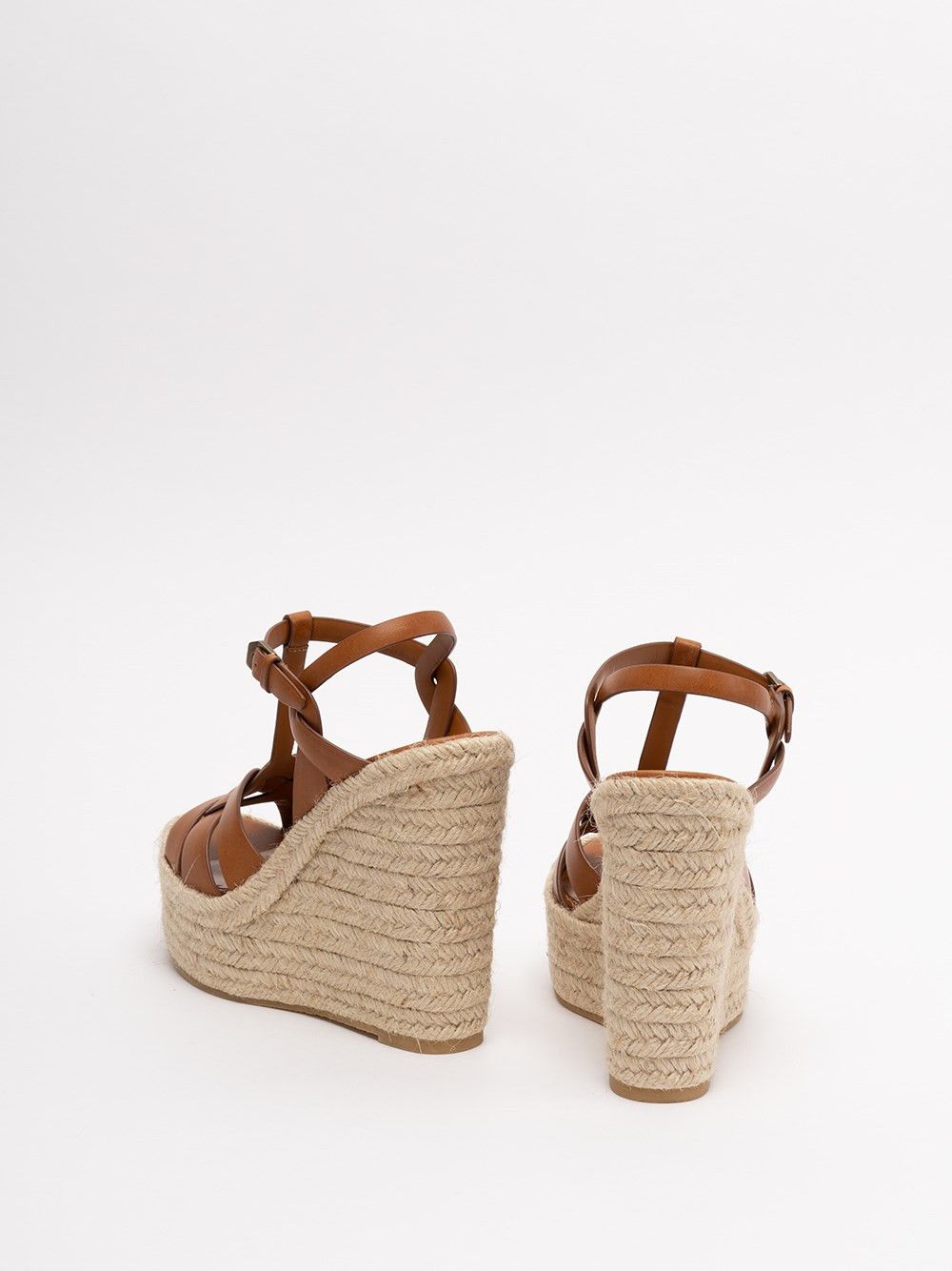 Saint Laurent Paris `Tribute` Wedge Espadrilles Size US 8.5 / IT 38.5 - 3 Thumbnail