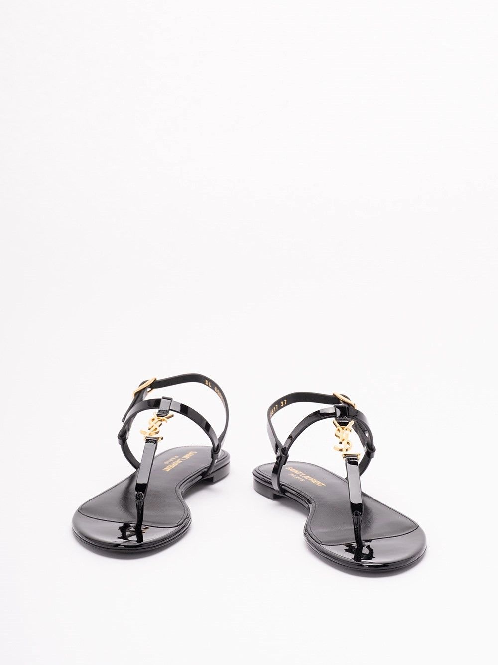 Saint Laurent Paris `Cassandra` Sandals Size US 7.5 / IT 37.5 - 2 Thumbnail