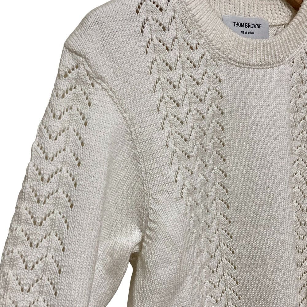Thom Browne Thom Browne Thom Browne Striped Knit Pullover Sweater Textile Tops DUTY FREE for USA Size ONE SIZE - 2 Thumbnail