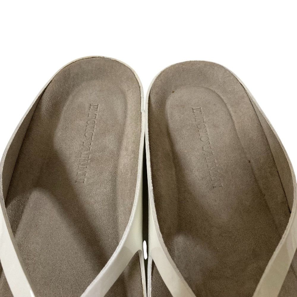 Emporio Armani Emporio Armani Emporio Armani Patent Leather Thong Sandals Leather Shoes DUTY FREE for USA Size ONE SIZE - 6 Thumbnail