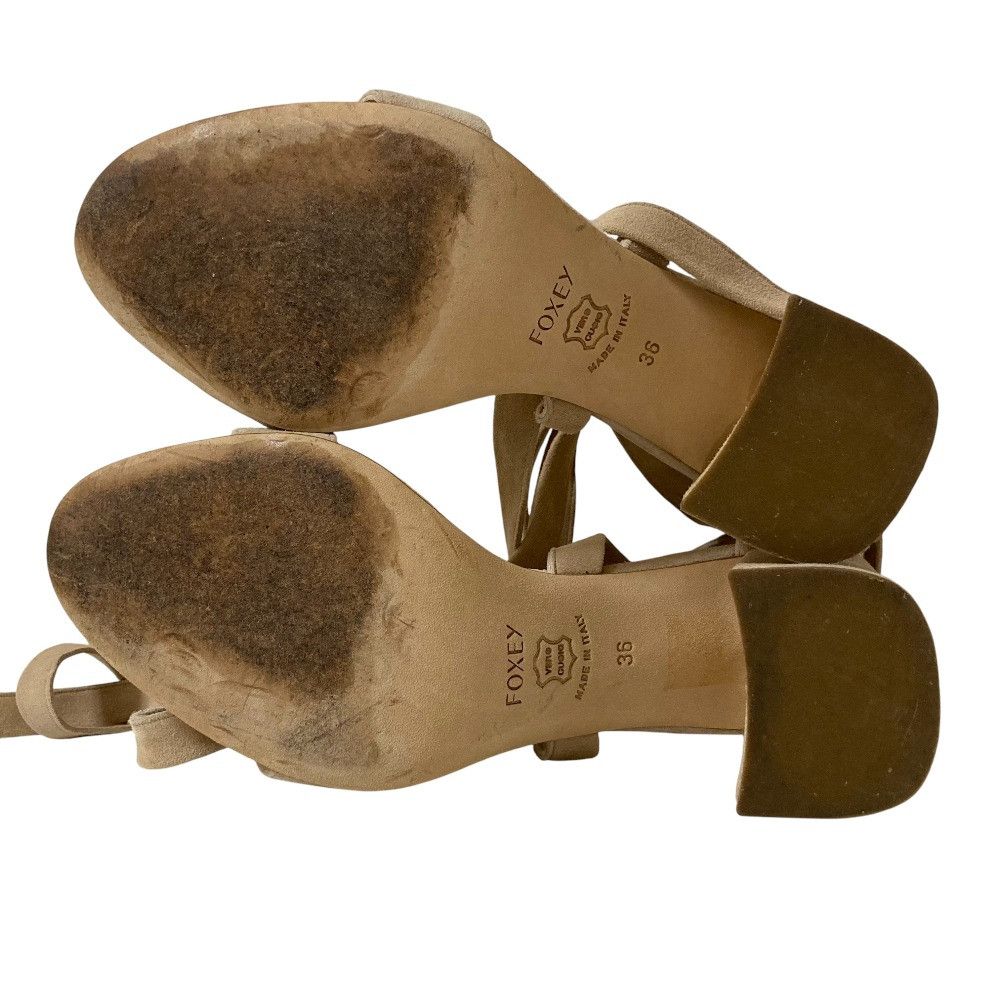 Other Other FOXEY Lace Up Ribbon Sandals Leather Shoes DUTY FREE for USA Size ONE SIZE - 7 Thumbnail