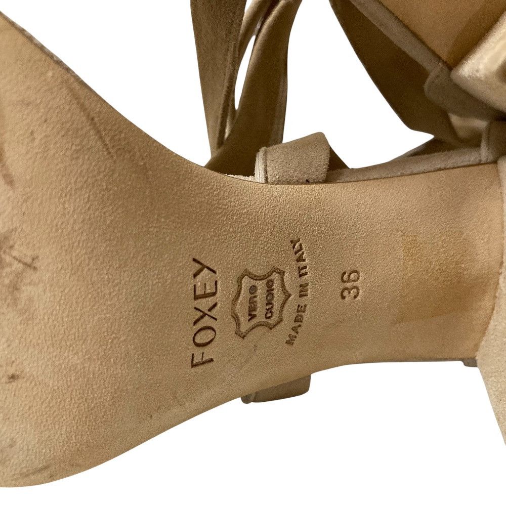 Other Other FOXEY Lace Up Ribbon Sandals Leather Shoes DUTY FREE for USA Size ONE SIZE - 8 Thumbnail