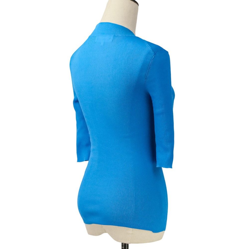 Other Other ENFOLD RIB STAND NECK HALF SLEEVE Knit Top Textile Tops 300HA170-0930 DUTY FREE for USA Size ONE SIZE - 5 Thumbnail