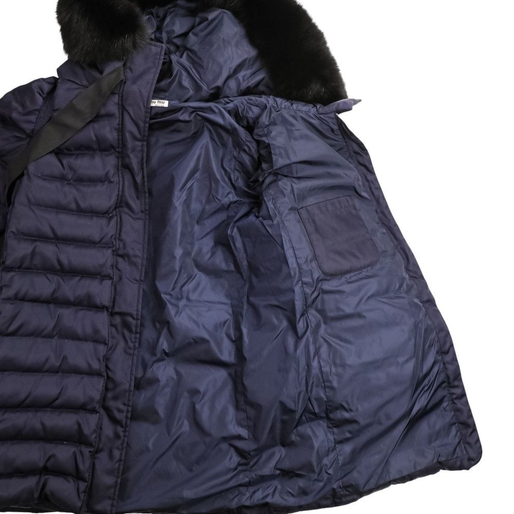 Miu Miu Miu Miu Miu Miu Fox Fur Down Coat Fur Outerwear MS1233 DUTY FREE for USA Size ONE SIZE - 7 Thumbnail