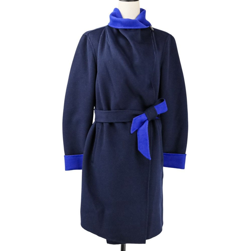 Armani Armani Armani Collezioni Wool Belted Coat Textile Outerwear DUTY FREE for USA Size ONE SIZE - 6 Thumbnail