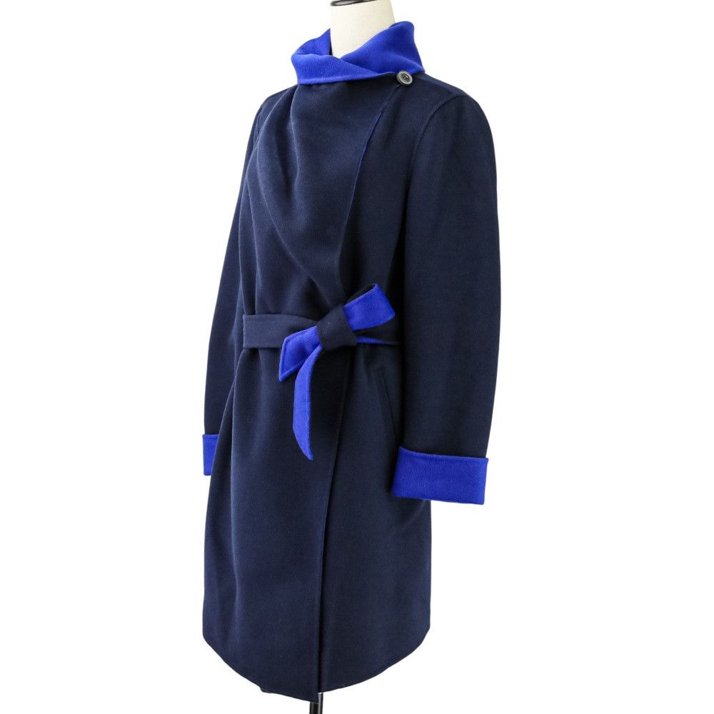 Armani Armani Armani Collezioni Wool Belted Coat Textile Outerwear DUTY FREE for USA Size ONE SIZE - 7 Thumbnail