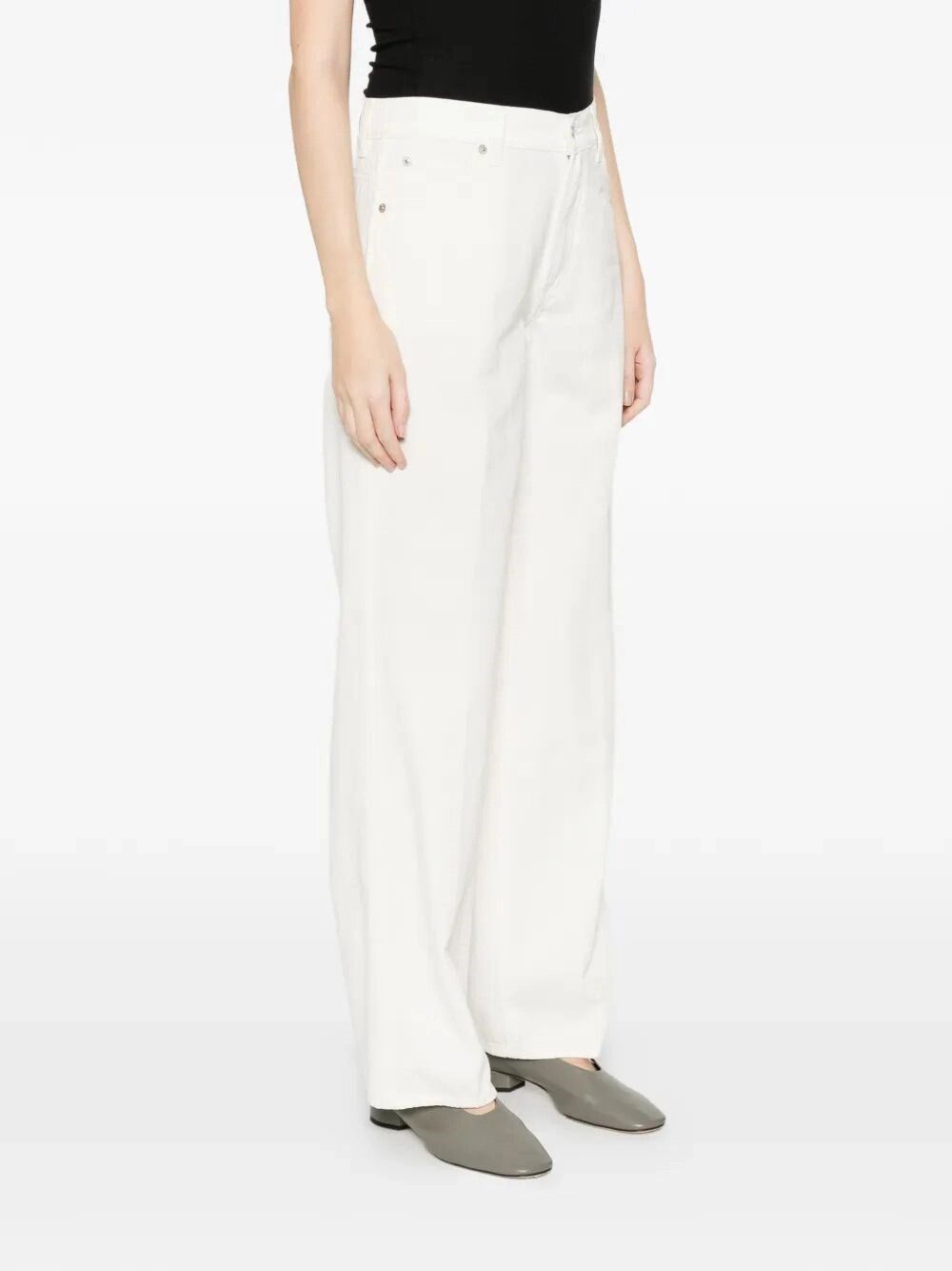 7 For All Mankind STOVEPIPE STRAIGHT Linen Ostuni Size 27" / US 4 / IT 40 - 4 Thumbnail