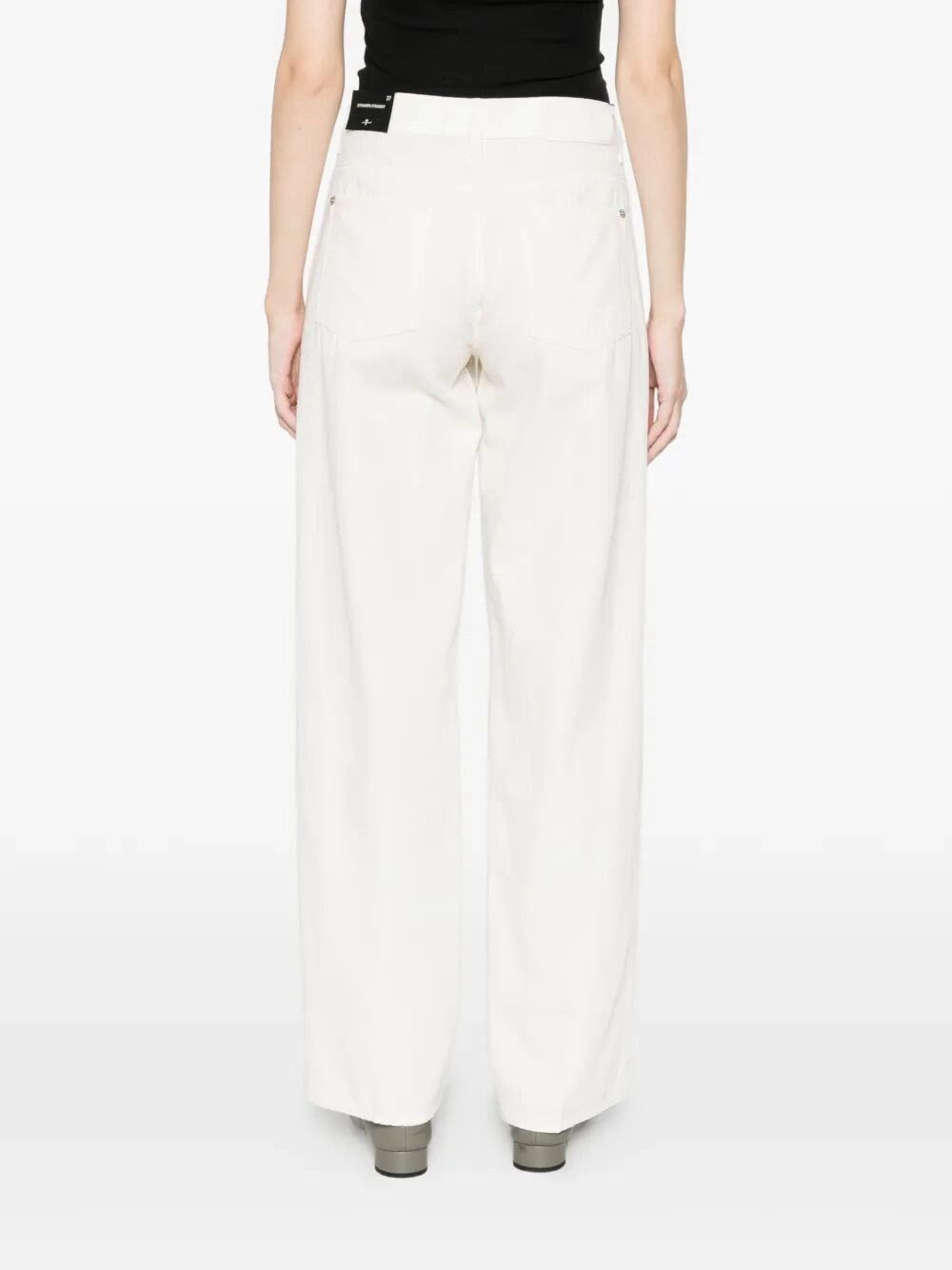 7 For All Mankind STOVEPIPE STRAIGHT Linen Ostuni Size 28" / US 6 / IT 42 - 3 Thumbnail