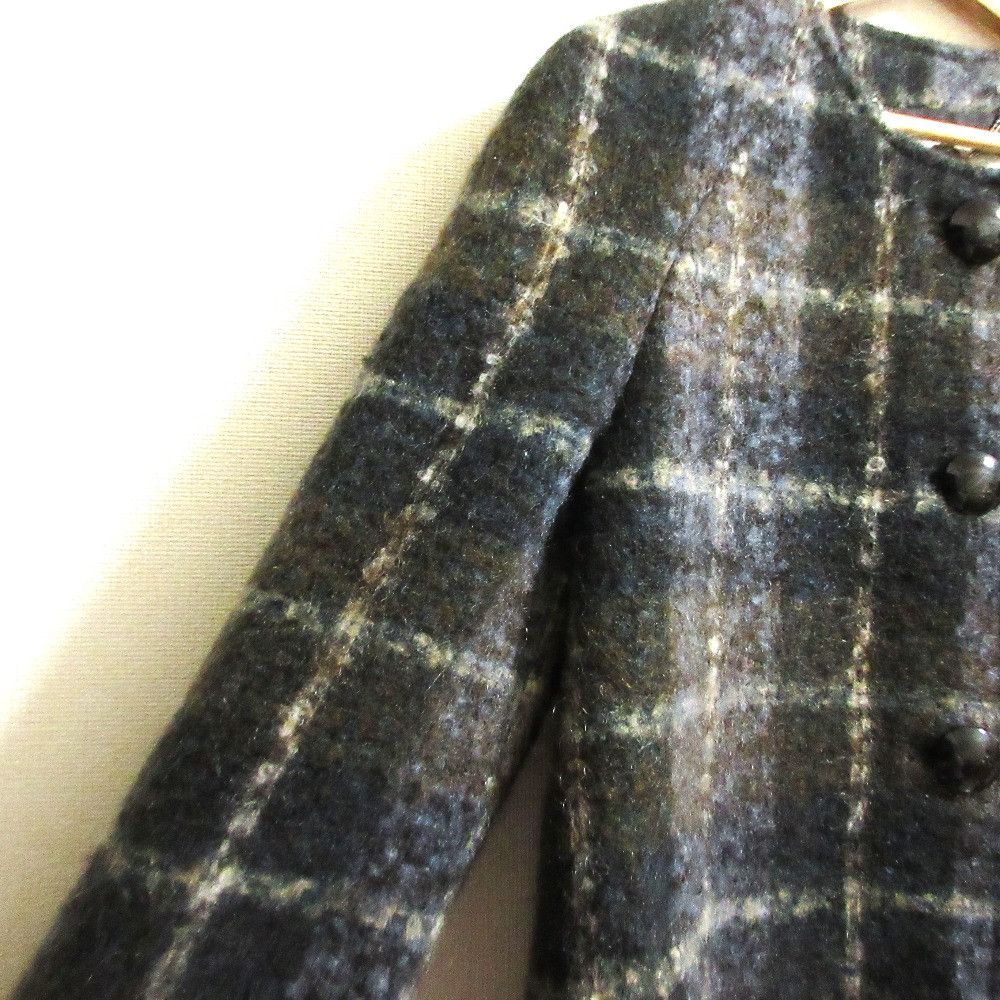 Stella McCartney Stella Mccartney Stella McCartney Check Mohair Coat Textile Outerwear DUTY FREE for USA Size ONE SIZE - 4 Thumbnail