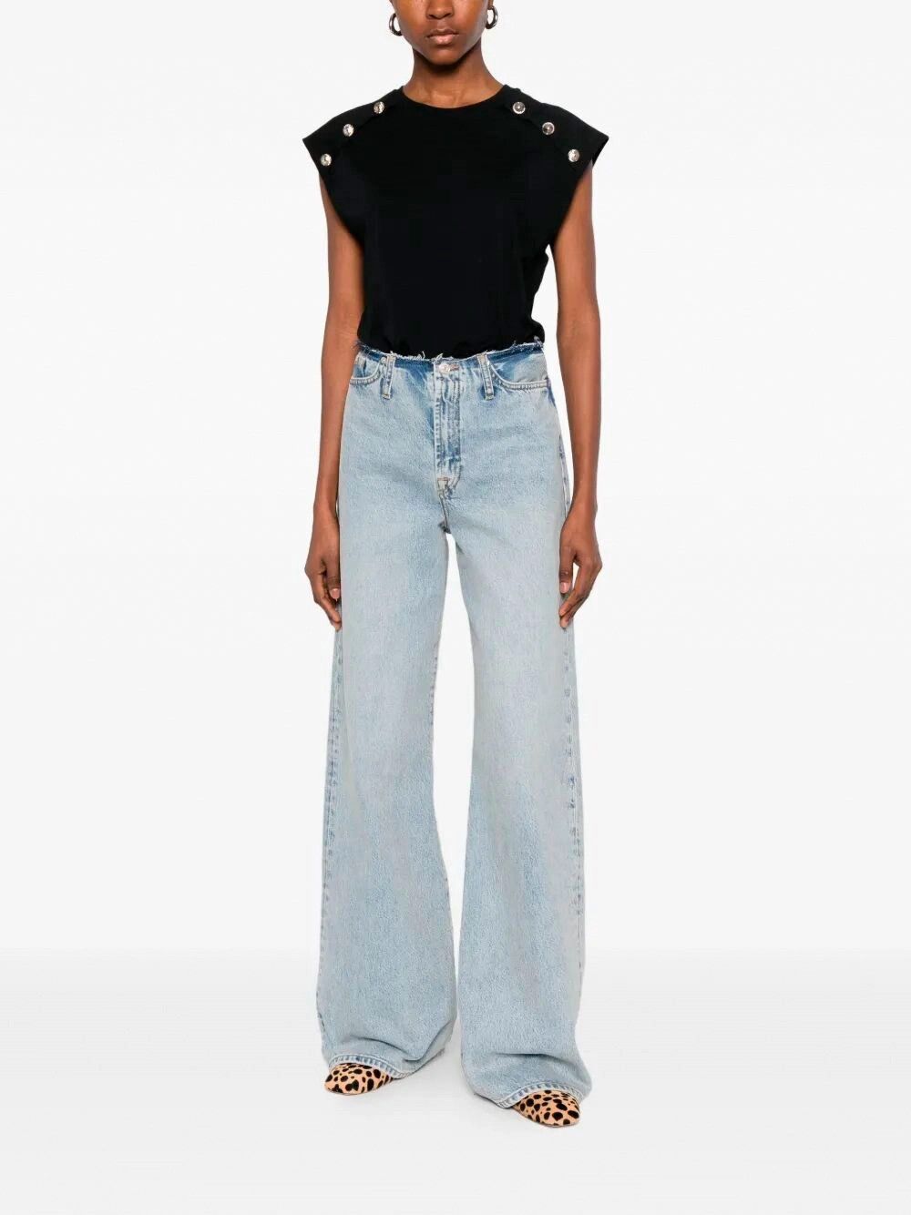 7 For All Mankind LOTTA Blue Erosion Size 29" - 2 Thumbnail