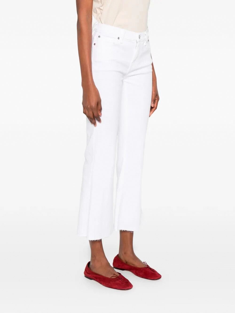 7 For All Mankind CROPPED DOJO Soleil With Raw Cut Size 25" / US 0 / IT 36 - 3 Thumbnail