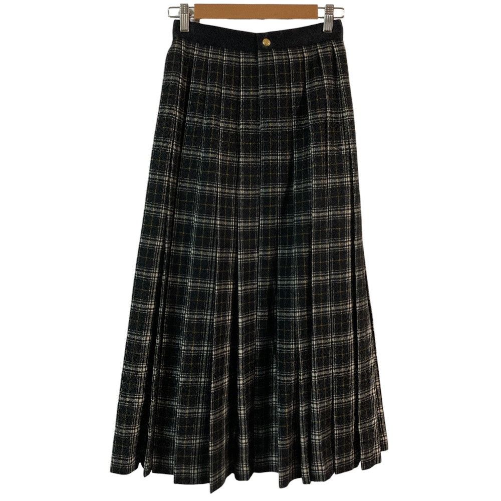 Other Other Drawer Wool Cashmere Check Long Pleated Skirt Textile Skirts 6524-299-1015 DUTY FREE for USA Size ONE SIZE - 2 Thumbnail