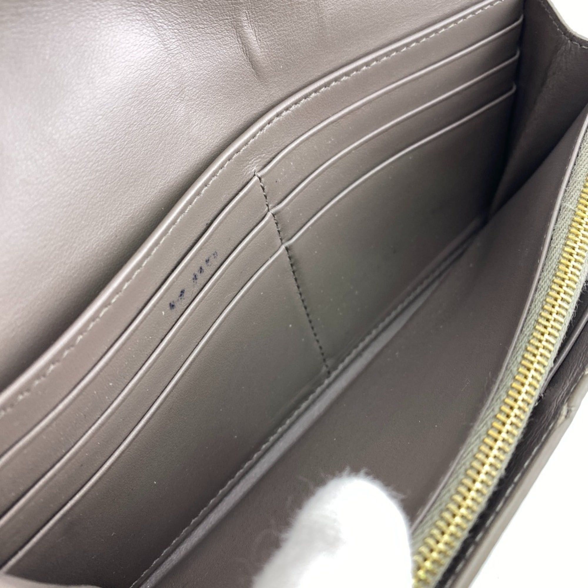 Celine CELINE Large Flap Wallet, Gray, Women's Size ONE SIZE - 10 Thumbnail