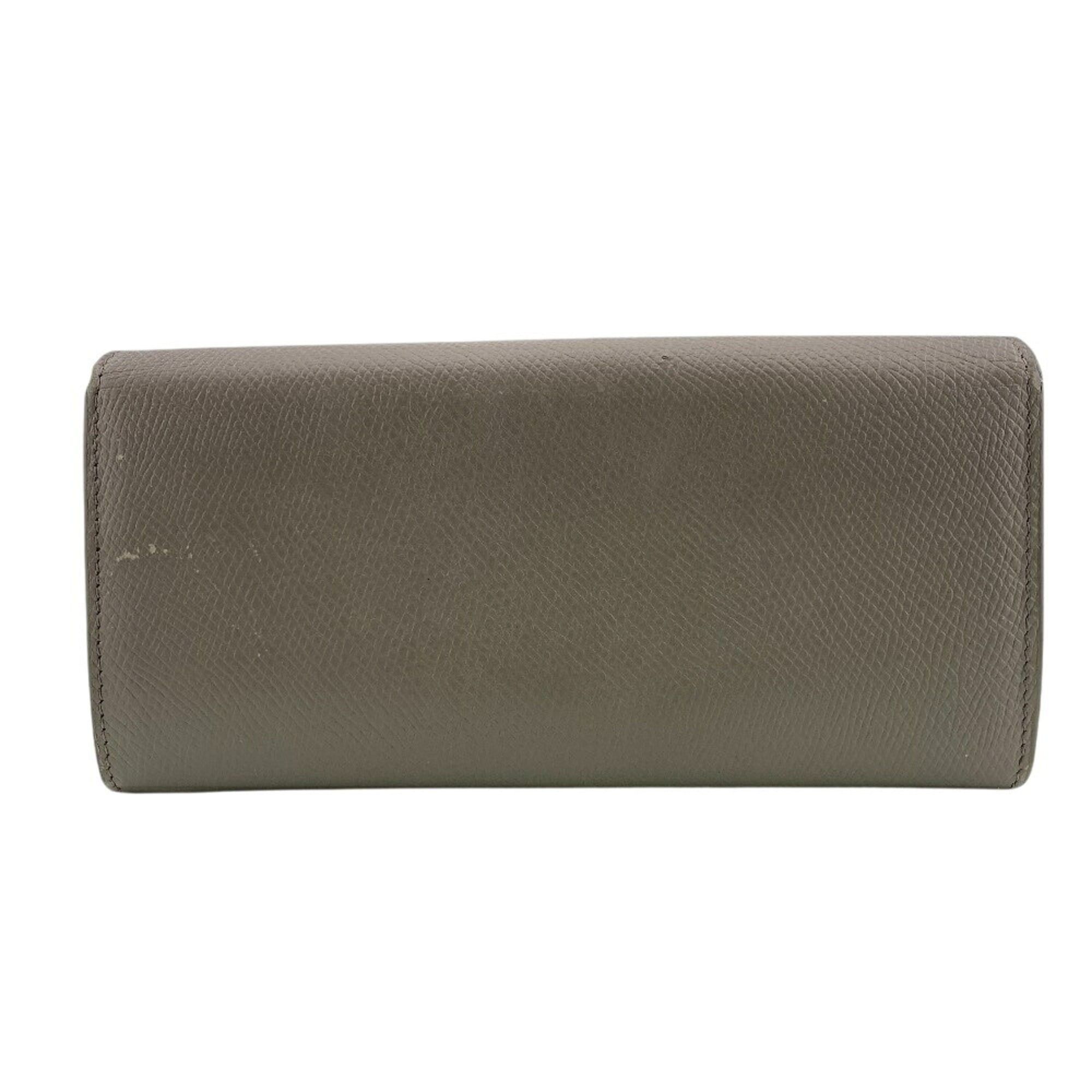 Celine CELINE Large Flap Wallet, Gray, Women's Size ONE SIZE - 2 Thumbnail