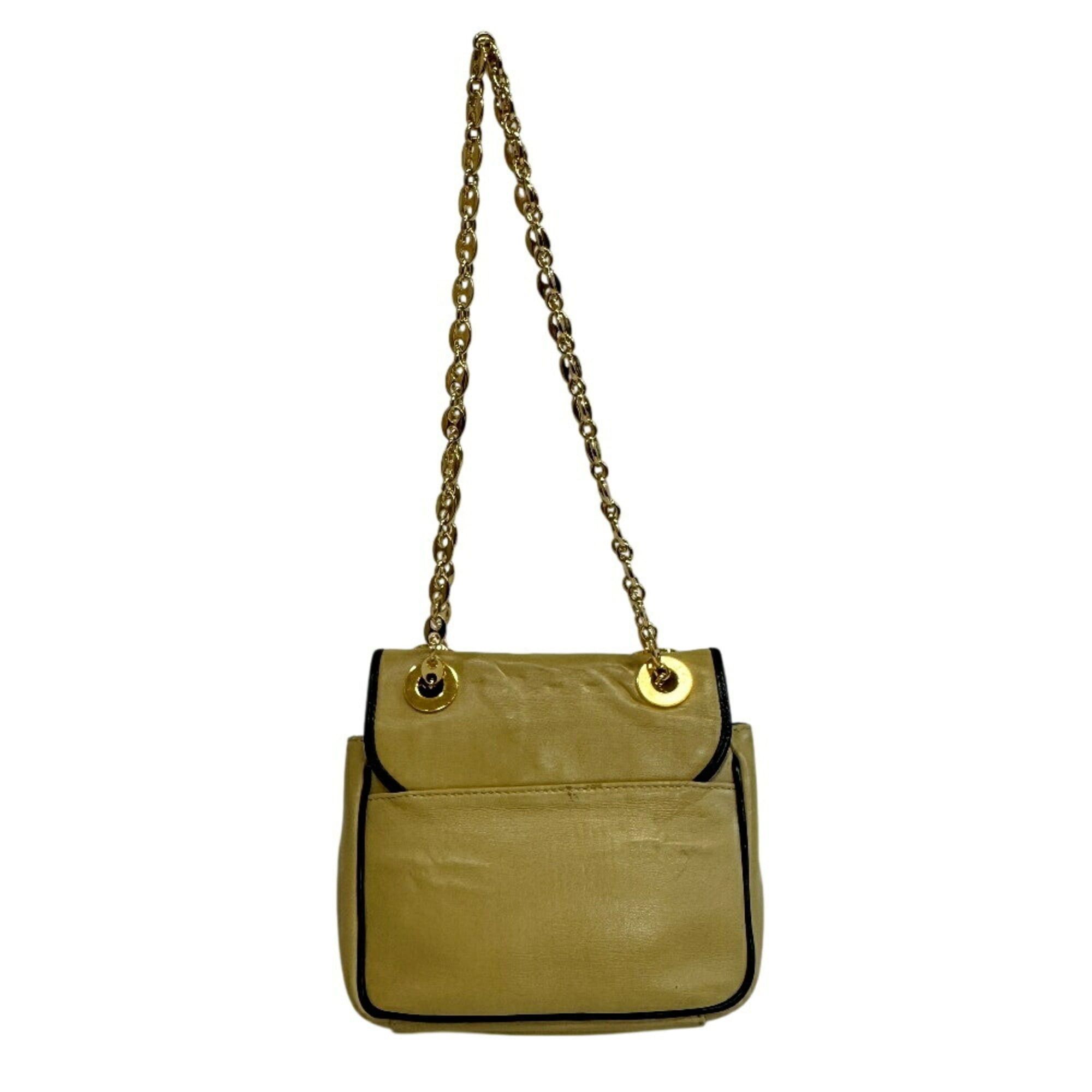 Gucci GUCCI 576423 Chain Handbag Flap Interlocking G Shoulder Bag Beige Size ONE SIZE - 2 Thumbnail