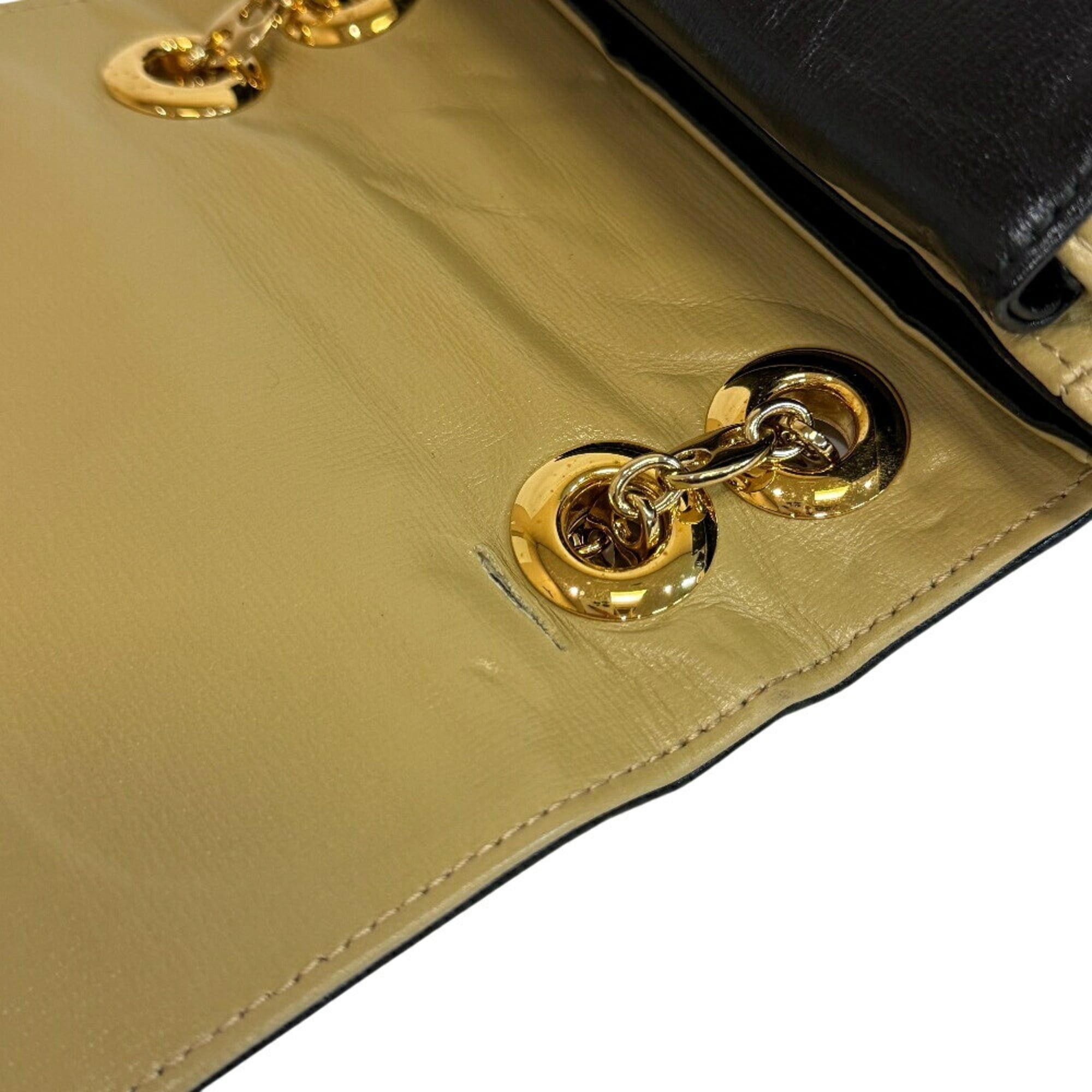 Gucci GUCCI 576423 Chain Handbag Flap Interlocking G Shoulder Bag Beige Size ONE SIZE - 7 Thumbnail