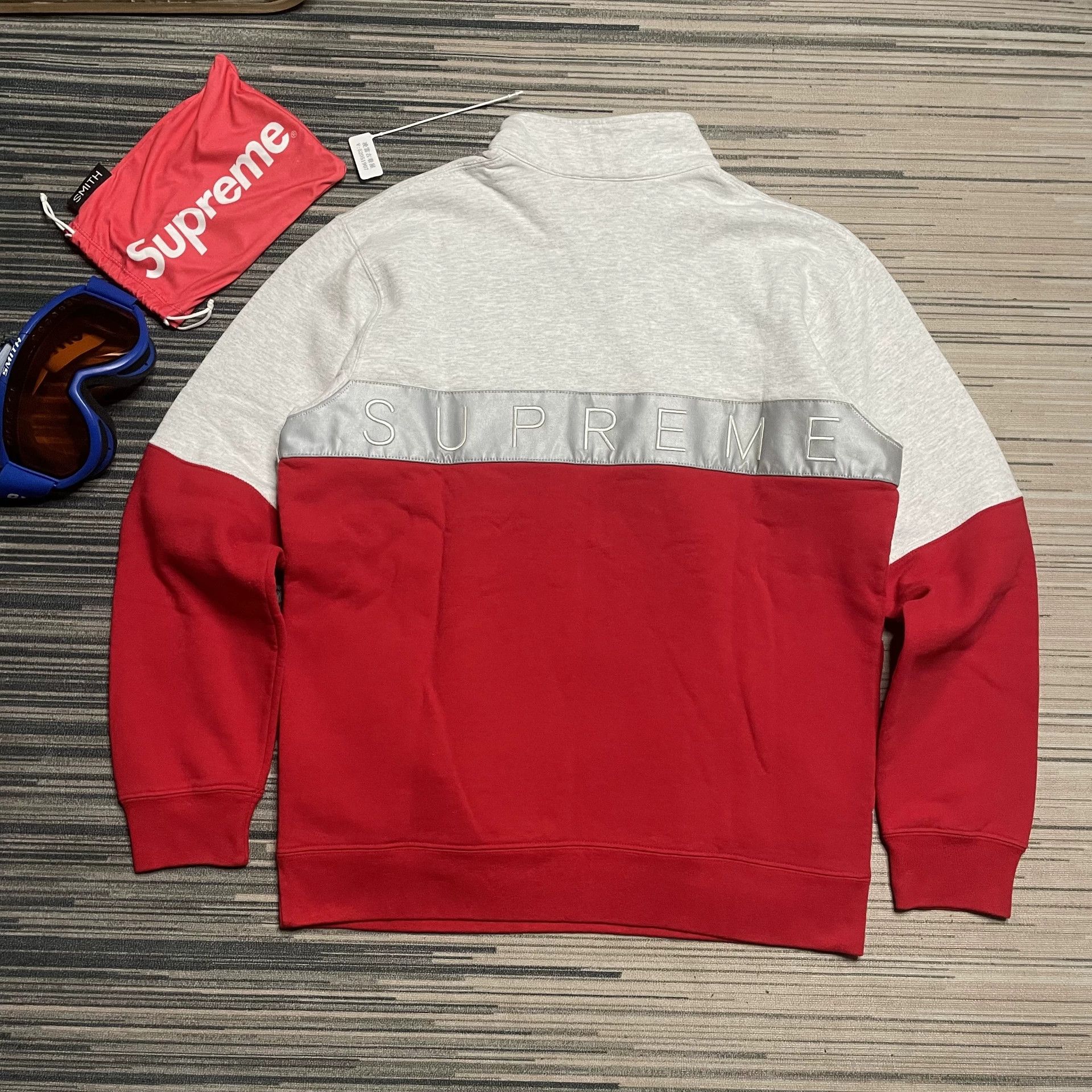 Supreme Supreme 3M Reflective Logo Half-Zip Fleece Size US L / EU 52-54 / 3 - 8 Thumbnail