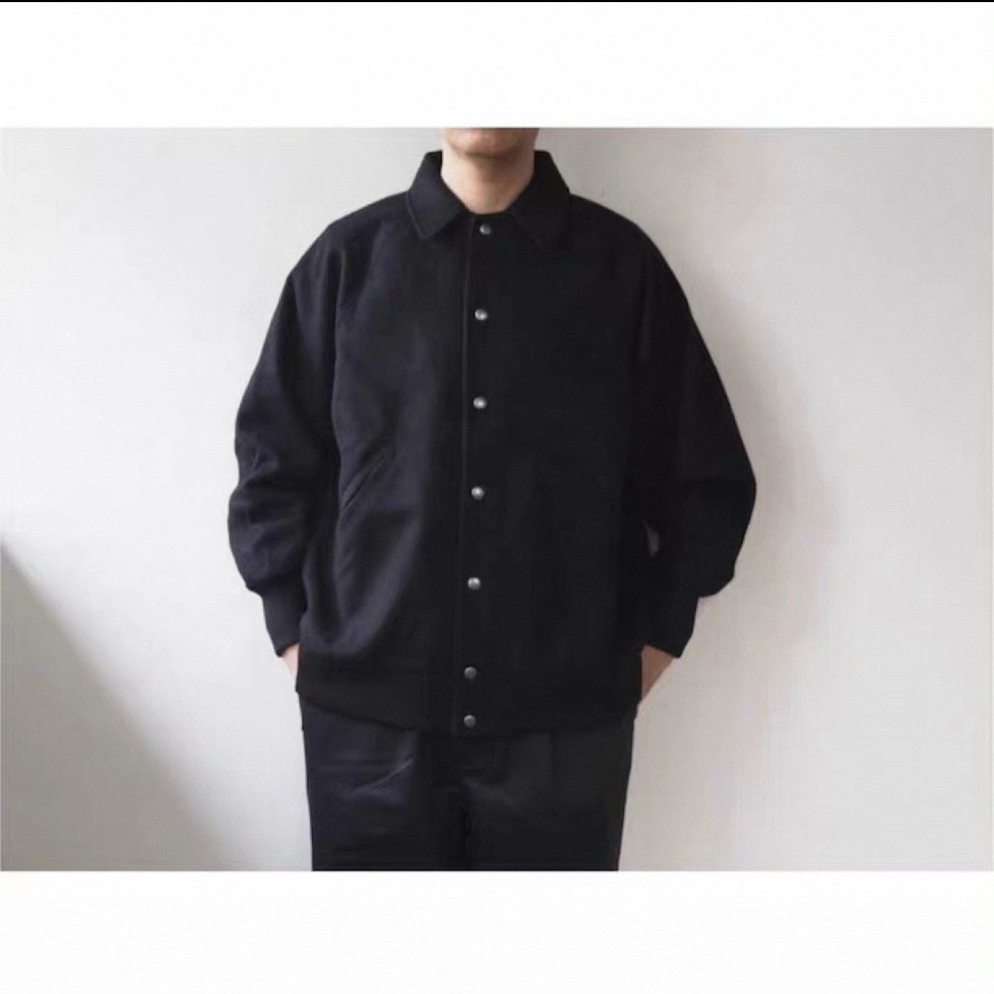 BASISBROEK Basisbroek Melton Wool Coach Jacket Size US M / EU 48-50 / 2 - 8 Thumbnail