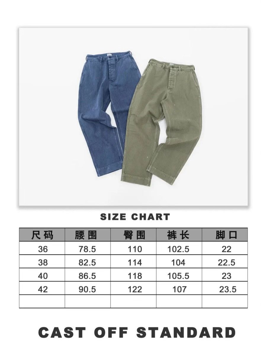 Wtaps 12.5oz Herringbone Distressed Cargo Pants Size US 31 - 5 Thumbnail