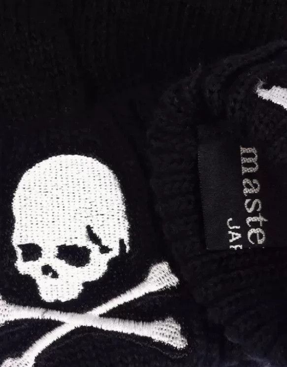 Mastermind Japan mastermind Japan Skull Embroidery Fingerless Gloves Size ONE SIZE - 6 Thumbnail