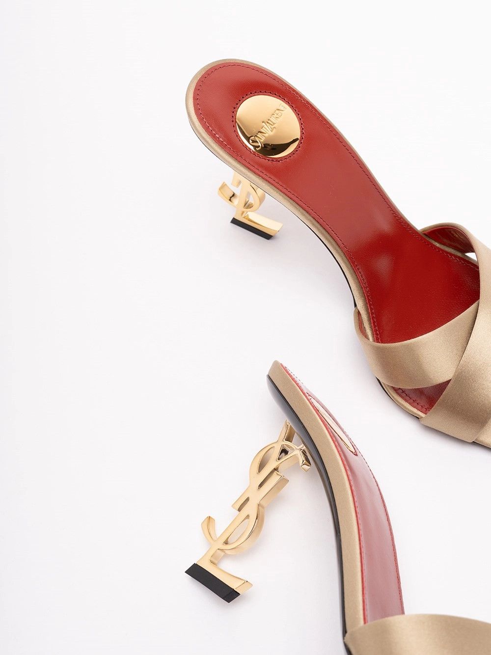 Saint Laurent Paris `Opyum` Mules Size US 7 / IT 37 - 6 Thumbnail