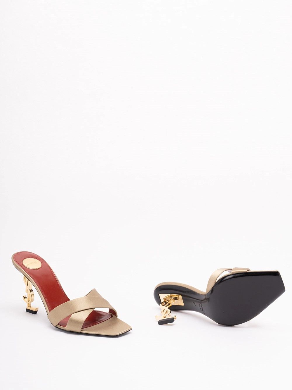 Saint Laurent Paris `Opyum` Mules Size US 7 / IT 37 - 4 Thumbnail
