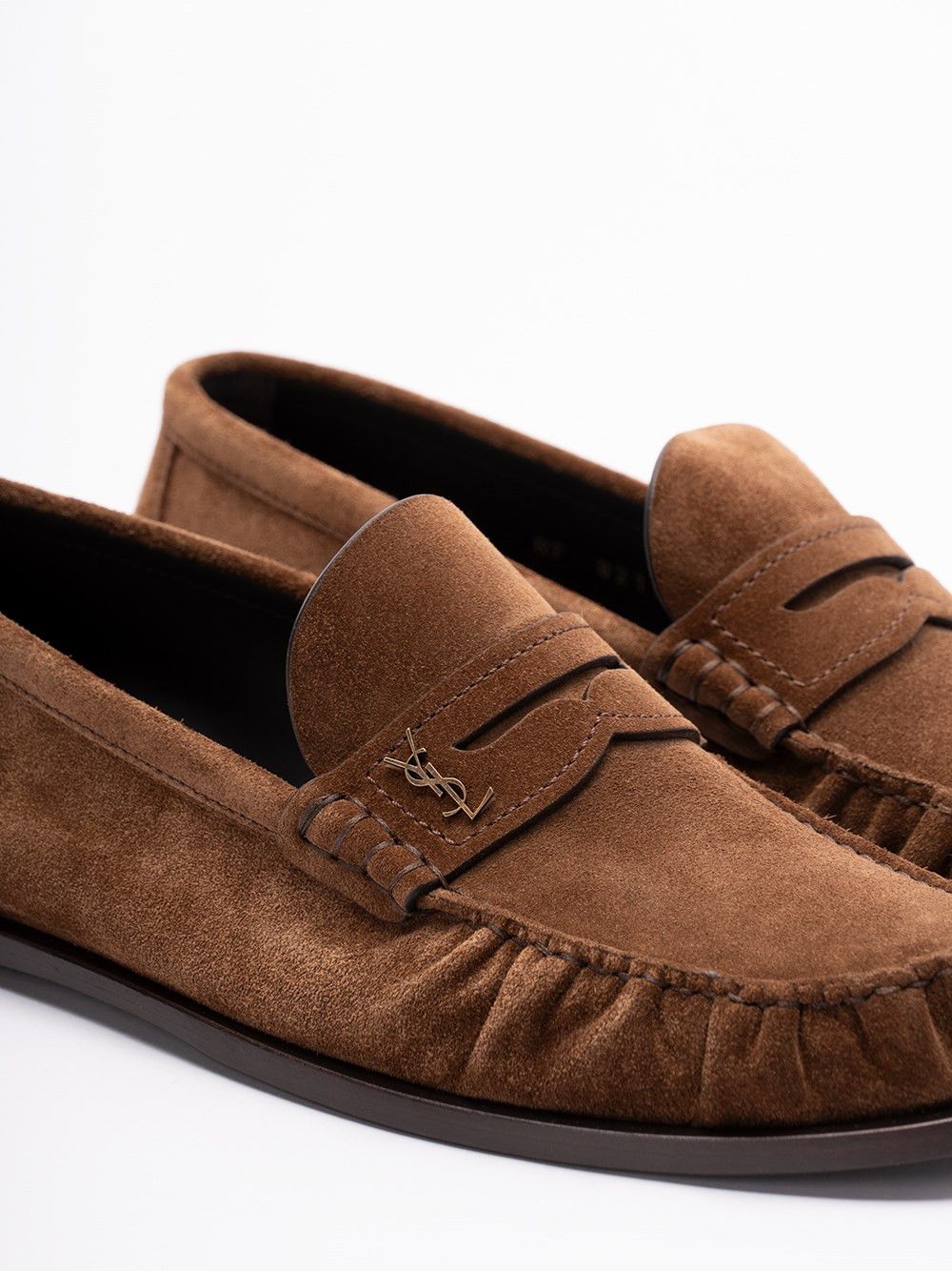 Saint Laurent Paris `Laurent` Loafers Size US 12 / EU 45 - 5 Thumbnail