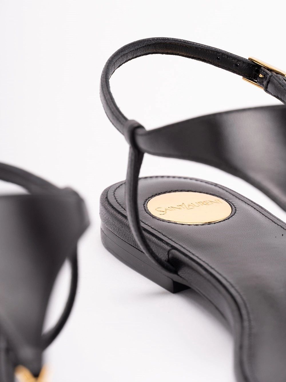 Saint Laurent Paris `Cassandra` Sandals Size US 7 / IT 37 - 5 Thumbnail