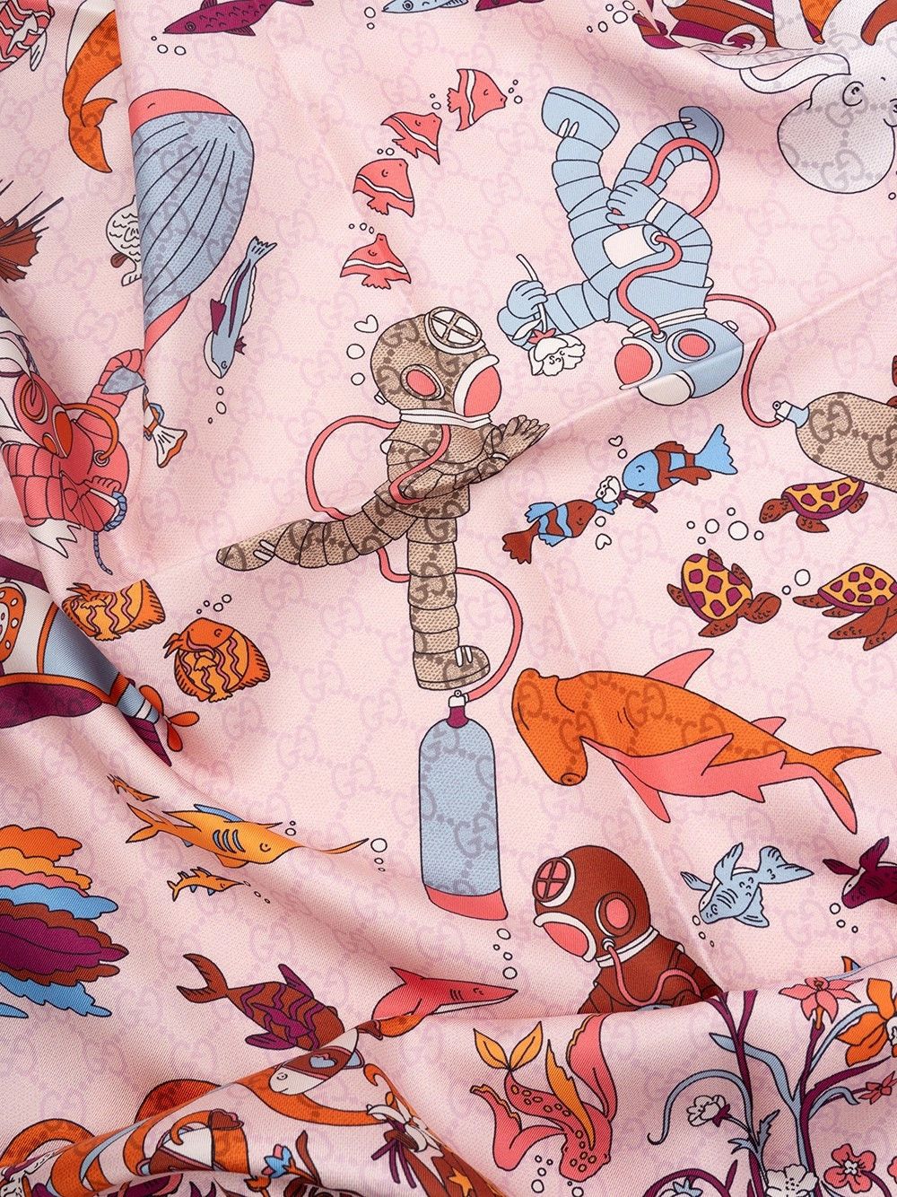 Gucci `Submarine` Foulard Size ONE SIZE - 3 Thumbnail