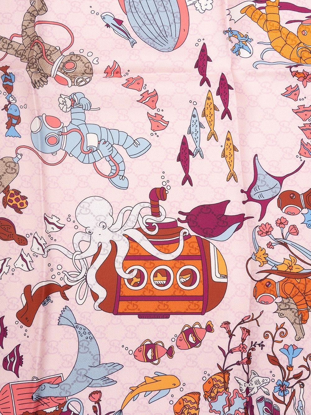 Gucci `Submarine` Foulard Size ONE SIZE - 6 Thumbnail
