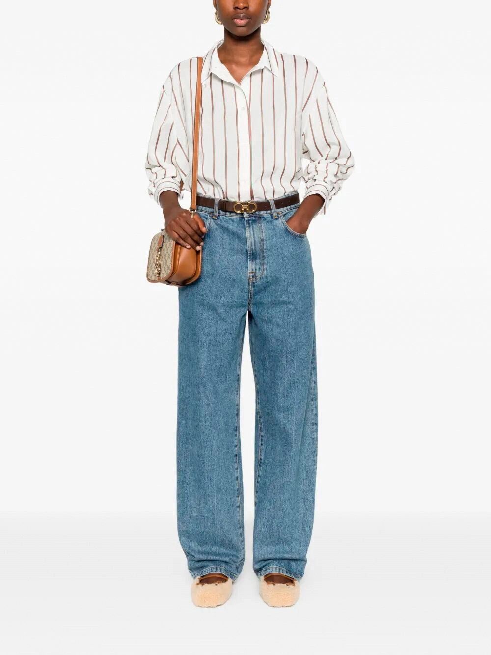 Gucci `Web` Shirt Size M / US 6-8 / IT 42-44 - 2 Thumbnail