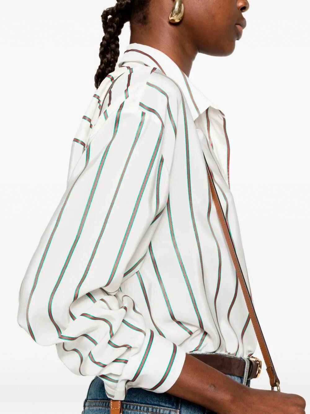 Gucci `Web` Shirt Size M / US 6-8 / IT 42-44 - 3 Thumbnail