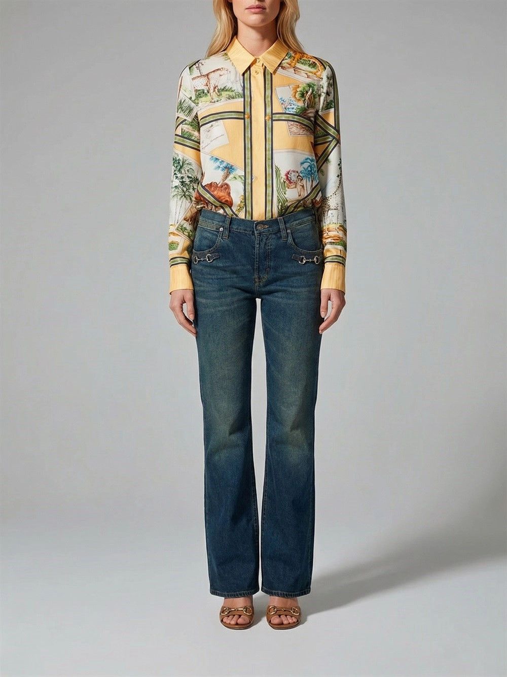 Gucci `Viaggiatore Immaginario` Shirt Size XL / US 12-14 / IT 48-50 - 6 Thumbnail