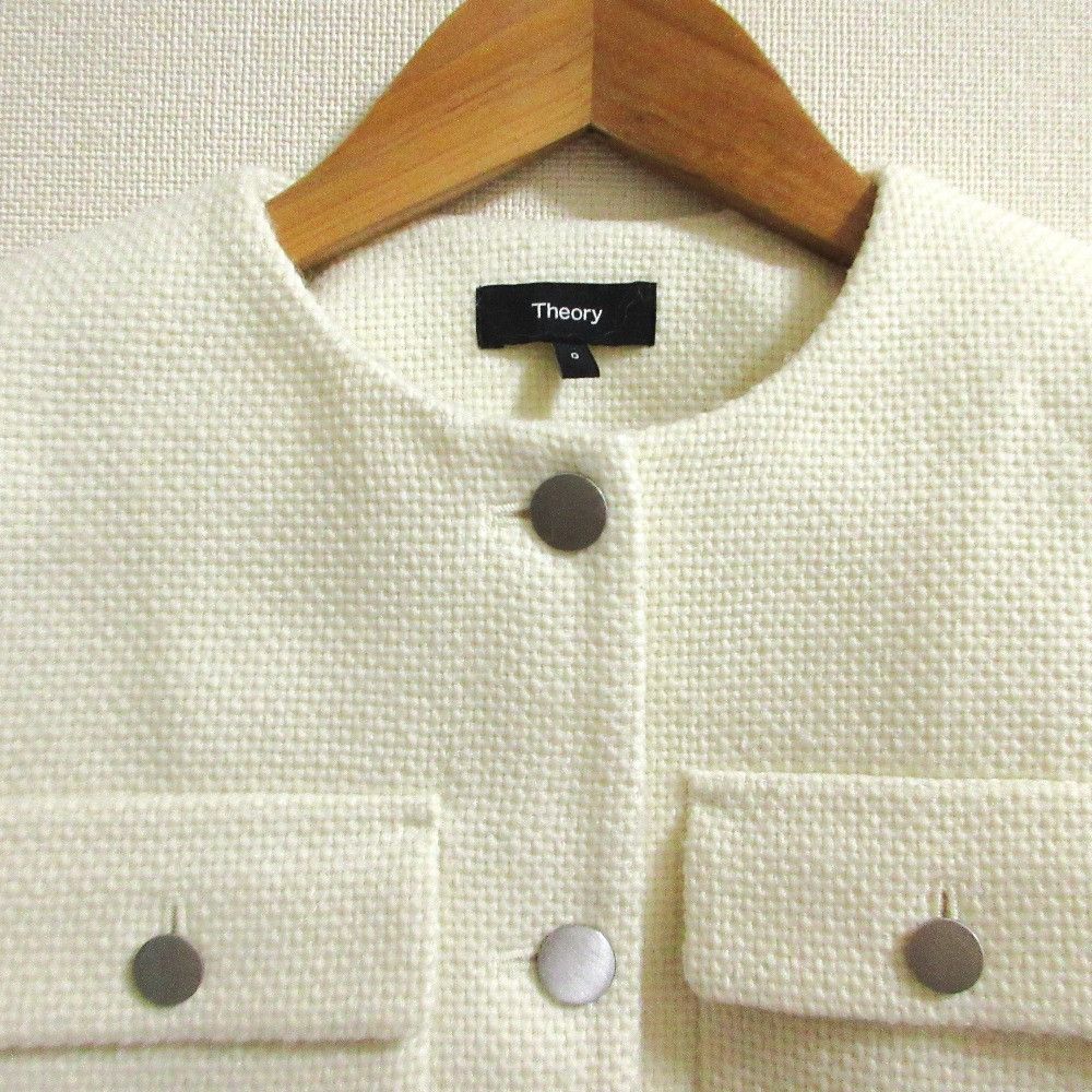 Theory Theory Theory PLUSH-TWEED 2way Cardigan Jacket Dress Ensemble Textile Dresses DUTY FREE for USA Size ONE SIZE - 6 Thumbnail