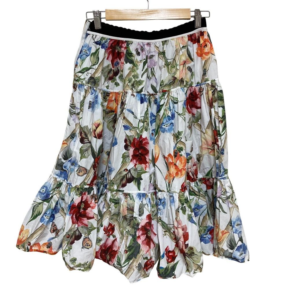 Dolce & Gabbana Dolce & Gabbana Dolce&Gabbana Flower Insect Pattern Long Skirt Others Skirts DUTY FREE for USA Size ONE SIZE - 6 Thumbnail