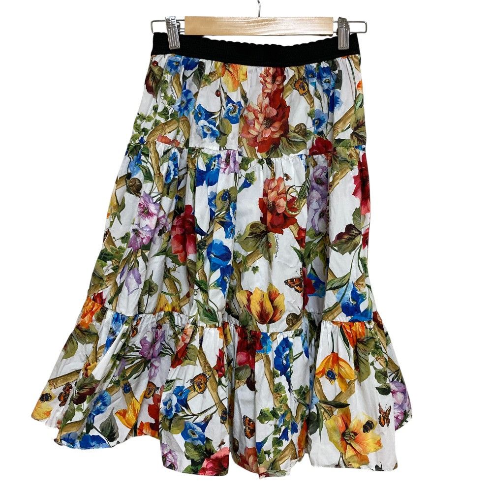 Dolce & Gabbana Dolce & Gabbana Dolce&Gabbana Flower Insect Pattern Long Skirt Others Skirts DUTY FREE for USA Size ONE SIZE - 4 Thumbnail