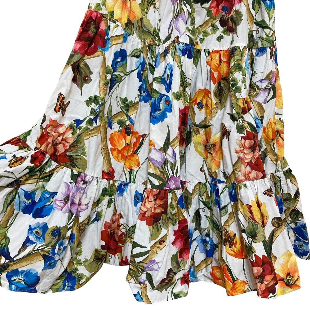 Dolce & Gabbana Dolce & Gabbana Dolce&Gabbana Flower Insect Pattern Long Skirt Others Skirts DUTY FREE for USA Size ONE SIZE - 3 Thumbnail