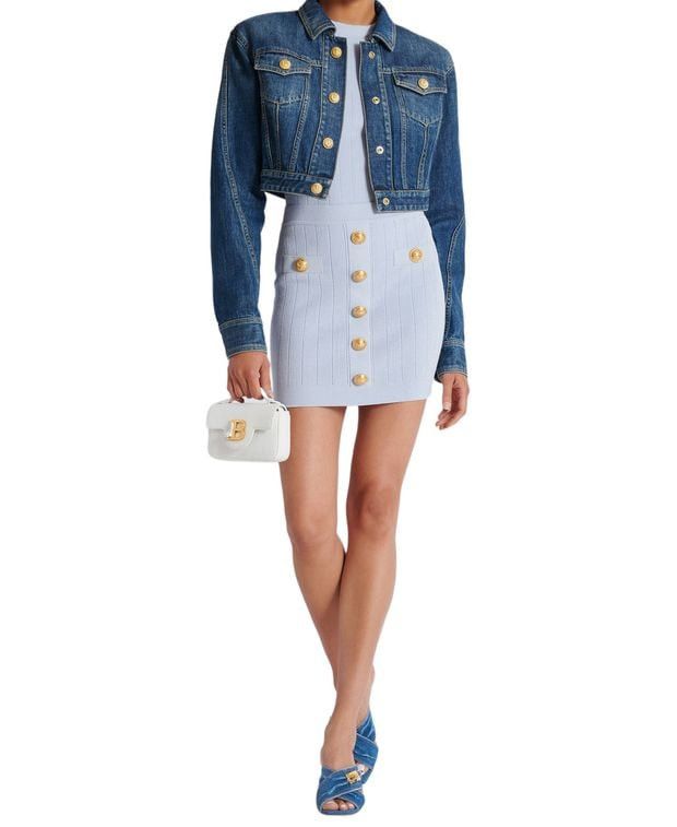 Balmain Miniskirt Size 30" / US 8 / IT 44 - 6 Thumbnail