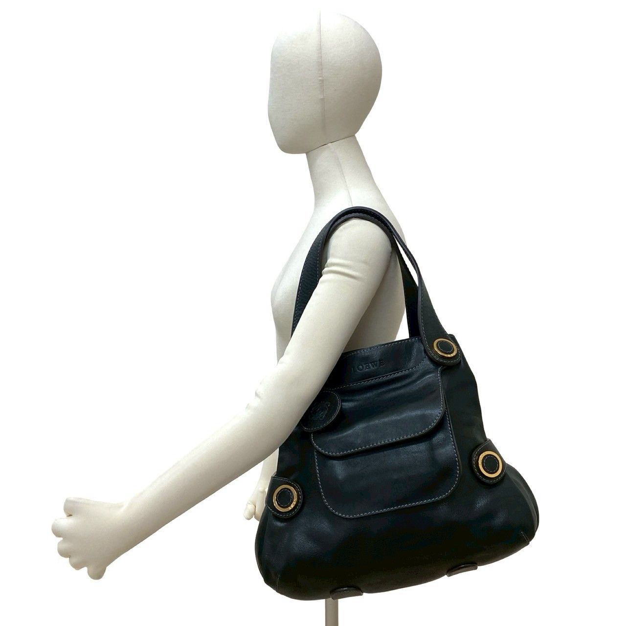 Loewe Loewe Loewe Anagram Leather 2way Bag Leather Tote Bag DUTY FREE for USA Size ONE SIZE - 3 Thumbnail